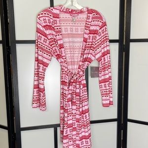 SOLD!! NWT! French Affair Lightweight Hearts Knee Length Robe❤️